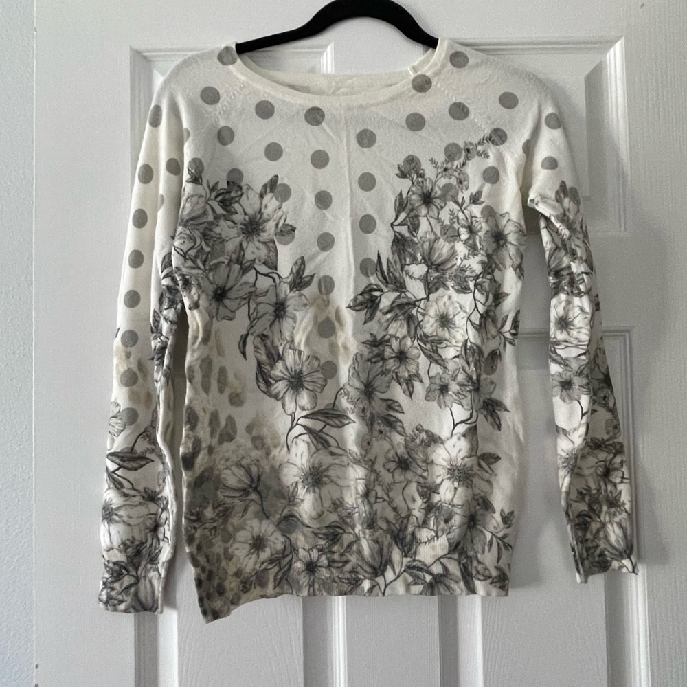 Soft Floral Sweater